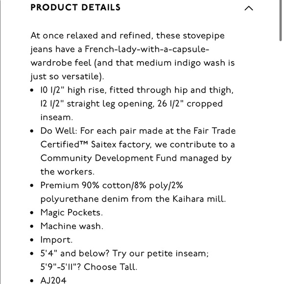 Madewell Stovepipe Jeans in Antoine Wash size 23 - Picture 4 of 14